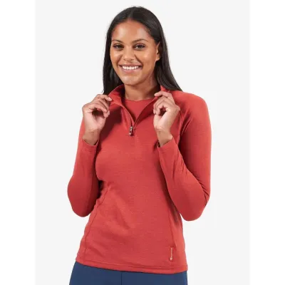 Футболка женская MONTANE Female Dart Zip-Neck S фиолетовый - 2 - Robinzon.ua