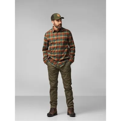 Сорочка чоловіча FJALLRAVEN Lappland Stretch Flannel Shirt M L помаранчевий/зелений - 1 Сорочка чоловіча FJALLRAVEN Lappland Stretch Flannel Shirt M L помаранчевий/зелений - 1 - Robinzon.ua