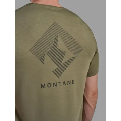 Футболка мужская Montane Alhena Mountain 25 T-Shirt M оливковый - 4 - Robinzon.ua