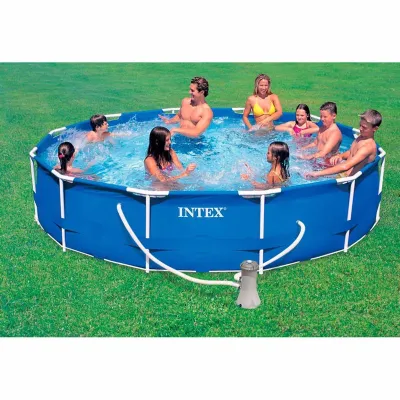 Круглый каркасный бассейн Intex 28212 (366x76 см) Metal Frame Pool - 1 Круглый каркасный бассейн Intex 28212 (366x76 см) Metal Frame Pool - 1 - Robinzon.ua