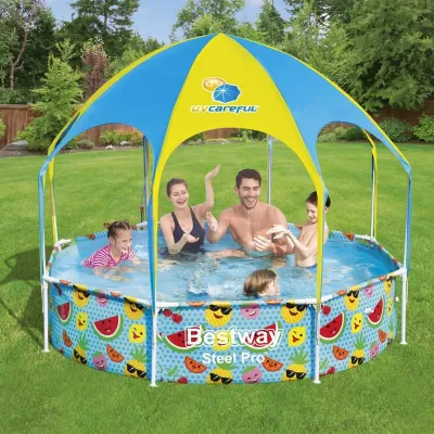 Круглый каркасный бассейн Bestway 56432 (244х51 см) Splash-In-Shade Play Pool - 2 - Robinzon.ua