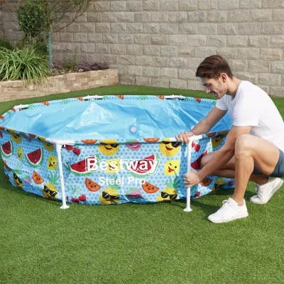 Круглый каркасный бассейн Bestway 56432 (244х51 см) Splash-In-Shade Play Pool - 3 - Robinzon.ua