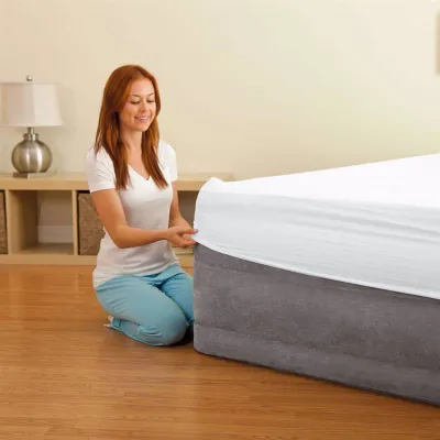 Двоспальне надувне ліжко Intex 64418 (152 x 203 x 56 см) Comfort-Plush + Вбудований електронасос 220В. - 2 Двоспальне надувне ліжко Intex 64418 (152 x 203 x 56 см) Comfort-Plush + Вбудований електронасос 220В. - 2 - Robinzon.ua