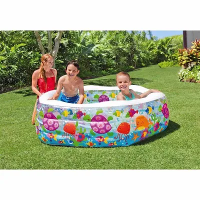 Детский надувной бассейн Intex 56493 Ocean Reef Pool (191х178х61 см) - 1 - Robinzon.ua