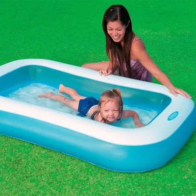 Детский надувной бассейн Intex 57403 Rectangular Pool (166х100х28 см) - 1 - Robinzon.ua