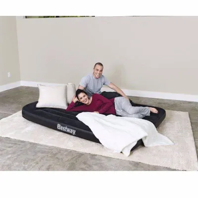 Двоспальний надувний матрац Bestway 67464 (203 x 152 x 30 см) Tritech + Вбудований електронасос 220В. - 1 - Robinzon.ua