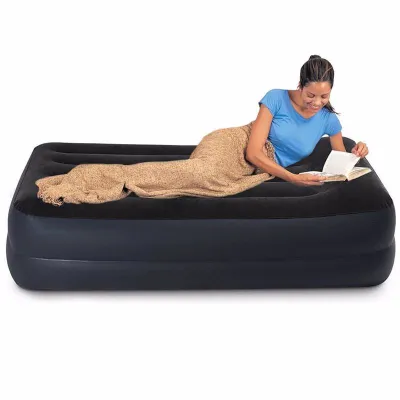 Односпальная надувная кровать Intex 64122 (99 x 191 x 42 см) Pillow Rest + Встроенный электронасос 220В - 1 Односпальная надувная кровать Intex 64122 (99 x 191 x 42 см) Pillow Rest + Встроенный электронасос 220В - 1 - Robinzon.ua