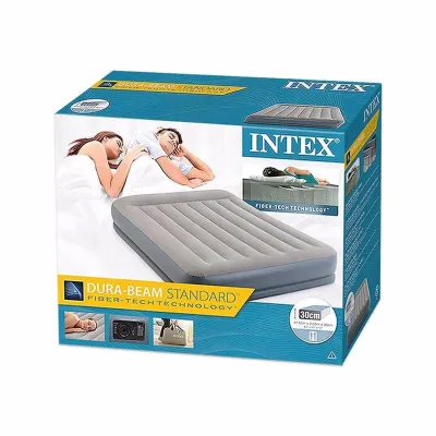 Двуспальная надувная кровать Intex 64118 (152-203-30 см) Pillow Rest Mid-Rise + Встроенный электронасос 220В - 4 Двуспальная надувная кровать Intex 64118 (152-203-30 см) Pillow Rest Mid-Rise + Встроенный электронасос 220В - 4 - Robinzon.ua