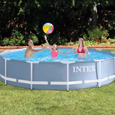 Круглый каркасный бассейн Intex 28712 (366х76 см) Prism Frame Pool - 1 - Robinzon.ua