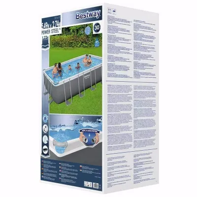 Прямоугольный каркасный бассейн Bestway 56466 (549х274х122 см) Power Steel Frame Pool - 7 Прямоугольный каркасный бассейн Bestway 56466 (549х274х122 см) Power Steel Frame Pool - 7 - Robinzon.ua