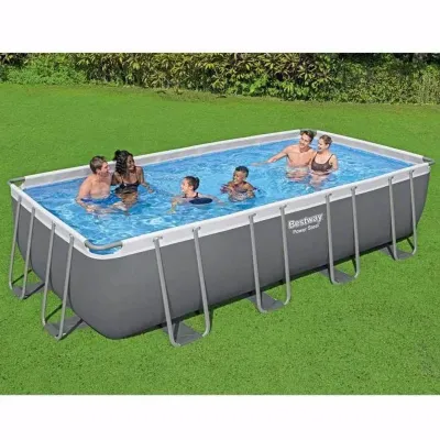 Прямоугольный каркасный бассейн Bestway 56465 Power Steel Frame Pool (549х274х122 см) - 1 Прямоугольный каркасный бассейн Bestway 56465 Power Steel Frame Pool (549х274х122 см) - 1 - Robinzon.ua