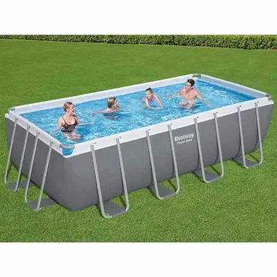 Прямоугольный каркасный бассейн Bestway 56670 (488х244х122 см) Power Steel Frame Pool - 3 - Robinzon.ua
