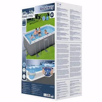 Прямоугольный каркасный бассейн Bestway 56457 (412х201х122 см) Power Steel Frame Pool - 4 - Robinzon.ua