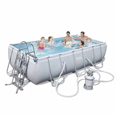 Прямоугольный каркасный бассейн Bestway 56442 Power Steel Frame Pool (404х201х100 см) - 1 - Robinzon.ua