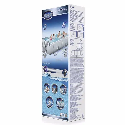 Прямоугольный каркасный бассейн Bestway 56442 Power Steel Frame Pool (404х201х100 см) - 3 - Robinzon.ua