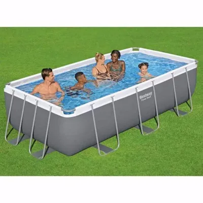 Прямоугольный каркасный бассейн Bestway 56441 Power Steel Frame Pool (404х201х100 см) - 1 - Robinzon.ua