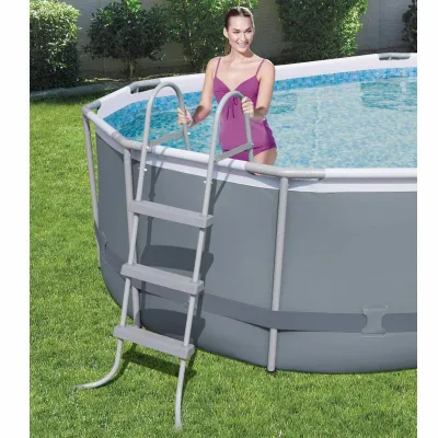 Овальный каркасный бассейн Bestway 56620 Power Steel Frame Pool (427х250х100 см) - 2 Овальный каркасный бассейн Bestway 56620 Power Steel Frame Pool (427х250х100 см) - 2 - Robinzon.ua