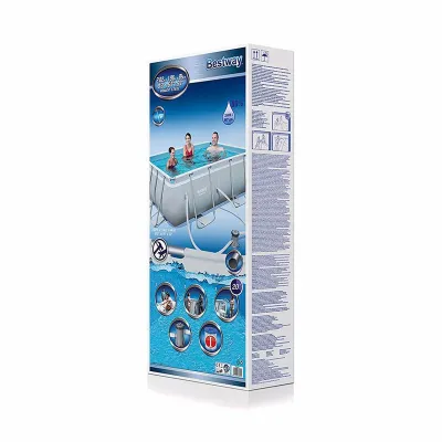Прямоугольный каркасный бассейн Bestway 56629 Power Steel Frame Pool (282х196х84 см) - 3 Прямоугольный каркасный бассейн Bestway 56629 Power Steel Frame Pool (282х196х84 см) - 3 - Robinzon.ua