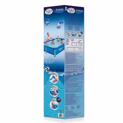 Прямоугольный каркасный бассейн Bestway 56401 Steel Pro Splash Frame Pool (221х150х43 см) - 2 - Robinzon.ua