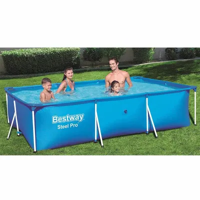 Прямоугольный каркасный бассейн Bestway 56404 Steel Pro Splash Frame Pool (300х201х66 см) - 1 Прямоугольный каркасный бассейн Bestway 56404 Steel Pro Splash Frame Pool (300х201х66 см) - 1 - Robinzon.ua