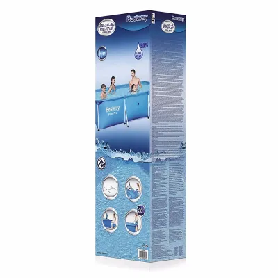 Прямоугольный каркасный бассейн Bestway 56404 Steel Pro Splash Frame Pool (300х201х66 см) - 2 Прямоугольный каркасный бассейн Bestway 56404 Steel Pro Splash Frame Pool (300х201х66 см) - 2 - Robinzon.ua