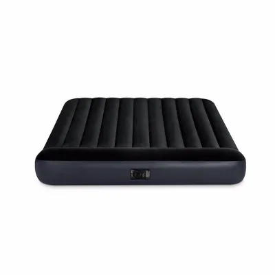 Двоспальний надувний матрац Intex 64150 (152 x 203 x 25 см) Pillow Rest Classic Airbed + Вбудований електронасос 220В. - 1 - Robinzon.ua
