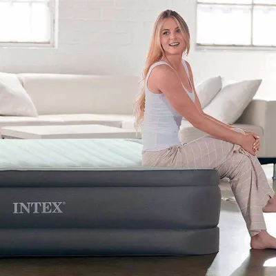 Полутороспальная надувная кровать Intex 64904 (137 x 191 x 46 см) PremAire I + Встроенный электронасос 220В - 1 Полутороспальная надувная кровать Intex 64904 (137 x 191 x 46 см) PremAire I + Встроенный электронасос 220В - 1 - Robinzon.ua