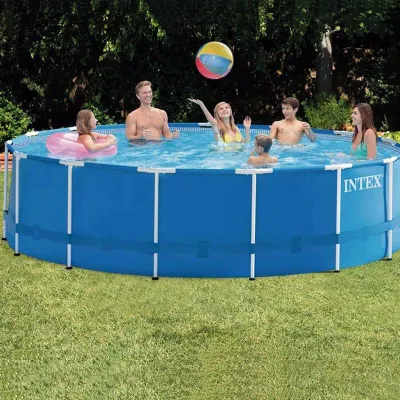 Круглый каркасный бассейн Intex 28242 (457 x 122 см) Metal Frame Pool - 1 - Robinzon.ua