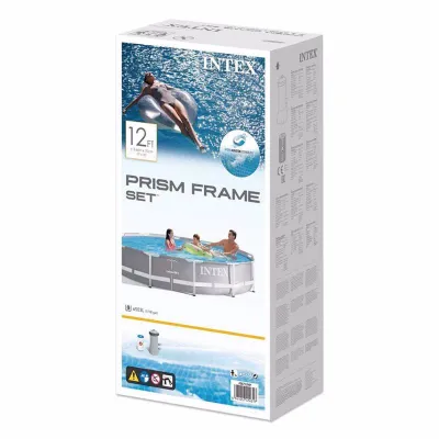 Круглый каркасный бассейн Intex 26712 (366 x 76 см) Prism Frame Pool - 3 - Robinzon.ua