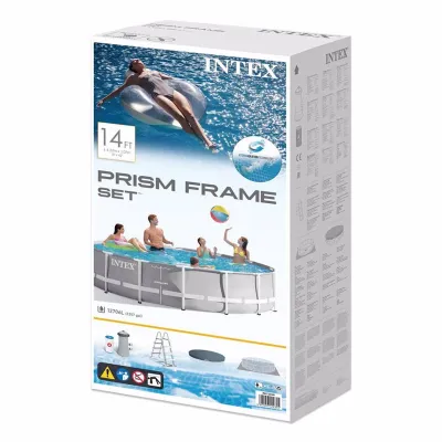 Круглый каркасный бассейн Intex 26720 (427 x 107 см) Prism Frame Pool - 5 - Robinzon.ua