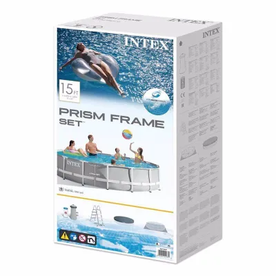 Круглый каркасный бассейн Intex 26724 (457 x 107 см) Prism Frame Pool - 5 Круглый каркасный бассейн Intex 26724 (457 x 107 см) Prism Frame Pool - 5 - Robinzon.ua