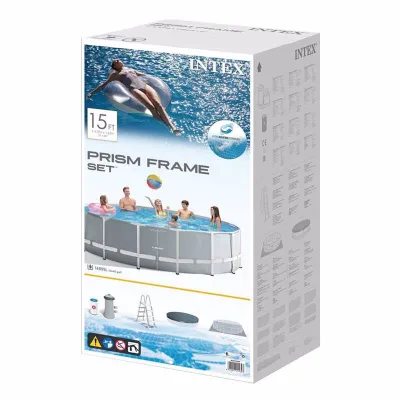 Круглый каркасный бассейн Intex 26726 (457 x 122 см) Prism Frame Pool - 5 - Robinzon.ua
