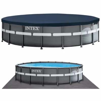Круглый каркасный бассейн Intex 26330 (549 x 132 см) Ultra XTR Frame Pool - 6 - Robinzon.ua