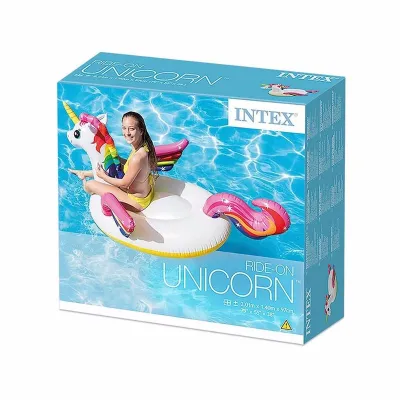 Дитячий надувний пліт Intex 57561 Єдиноріг (201 x 140 x 97 см) Unicorn Ride-on. - 2 - Robinzon.ua