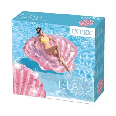 Надувний пліт Intex 57257 Перлина (178 x 165 x 24 см) Pink Seashell Island. - 4 - Robinzon.ua