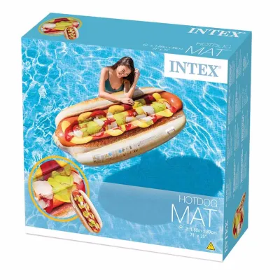 Надувний пліт Intex 58771 Хот-дог (180 x 89 см) Hotdog Mat - 4 - Robinzon.ua