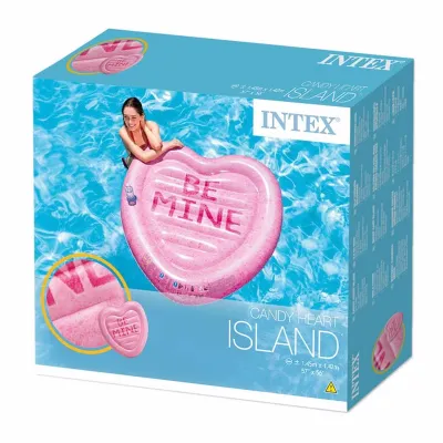 Надувний пліт Intex 58789 Серце (145 x 142 см) Candy Heart Island - 2 Надувний пліт Intex 58789 Серце (145 x 142 см) Candy Heart Island - 2 - Robinzon.ua