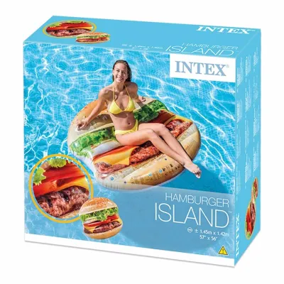 Надувний пліт Intex 58780 Гамбургер (145 x 142 см) Hamburger Island - 3 Надувний пліт Intex 58780 Гамбургер (145 x 142 см) Hamburger Island - 3 - Robinzon.ua