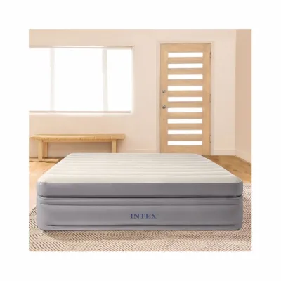 Двуспальная надувная кровать Intex 64164 (152 x 203 x 51 см) Prime Comfort Elevated + Встроенный электронасос 220В - 4 - Robinzon.ua