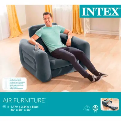 Надувне крісло-трансформер Intex 66551 (117 x 224 x 66 см) Pull-Out Chair - 2 Надувне крісло-трансформер Intex 66551 (117 x 224 x 66 см) Pull-Out Chair - 2 - Robinzon.ua