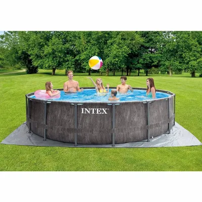 Круглый каркасный бассейн Intex 26742 (457-122 см) GreyWood Prism Frame Pool - 1 - Robinzon.ua