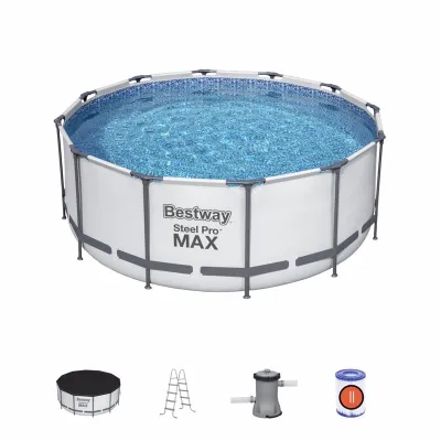 Круглый каркасный бассейн Bestway 56420 (366х122 см) Steel Pro - 1 Круглый каркасный бассейн Bestway 56420 (366х122 см) Steel Pro - 1 - Robinzon.ua