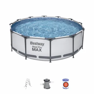 Круглый каркасный бассейн Bestway 56418 (366 x 100 см) Steel Pro Max - 2 Круглый каркасный бассейн Bestway 56418 (366 x 100 см) Steel Pro Max - 2 - Robinzon.ua