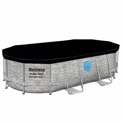 Овальный каркасный бассейн Bestway 56714 (427-250-100 см) Power Steel™ Swim Vista Series™ - 3 Овальный каркасный бассейн Bestway 56714 (427-250-100 см) Power Steel™ Swim Vista Series™ - 3 - Robinzon.ua