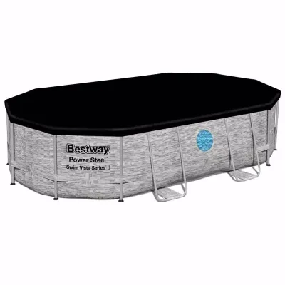 Овальный каркасный бассейн Bestway 56946 (488 x 305 x 107 см) Power Steel™ - 2 Овальный каркасный бассейн Bestway 56946 (488 x 305 x 107 см) Power Steel™ - 2 - Robinzon.ua