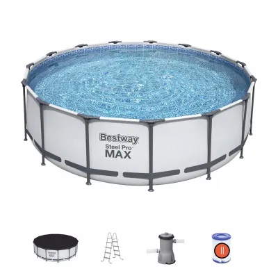 Круглый каркасный бассейн Bestway 56438 (457x122 см) Steel Pro Frame Pool - 1 Круглый каркасный бассейн Bestway 56438 (457x122 см) Steel Pro Frame Pool - 1 - Robinzon.ua