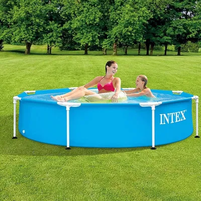 Круглый каркасный бассейн Intex 28205 (244 x 51 см) Metal Frame - 2 - Robinzon.ua