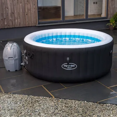 Бассейн-джакузи Miami Lay-Z-Spa Bestway 60001 (180x66 см) надувной спа-салон на 2-4 человека Черный - 6 Бассейн-джакузи Miami Lay-Z-Spa Bestway 60001 (180x66 см) надувной спа-салон на 2-4 человека Черный - 6 - Robinzon.ua