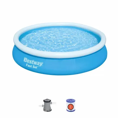 Надувной бассейн Bestway 57274 (366-76 см) Fast Set + фильтрующий насос - 1 Надувной бассейн Bestway 57274 (366-76 см) Fast Set + фильтрующий насос - 1 - Robinzon.ua