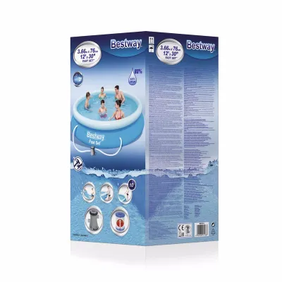Надувной бассейн Bestway 57274 (366-76 см) Fast Set + фильтрующий насос - 2 Надувной бассейн Bestway 57274 (366-76 см) Fast Set + фильтрующий насос - 2 - Robinzon.ua